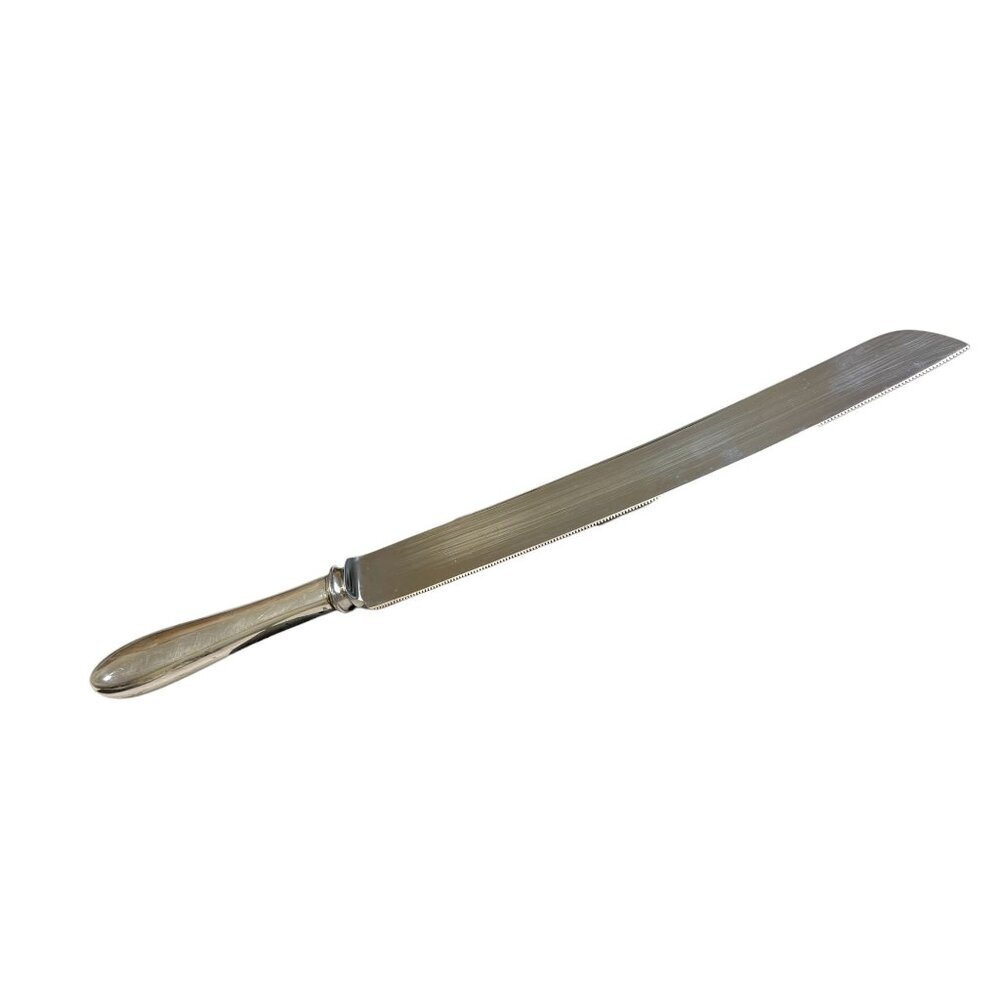 1960s Manchester Sheffield England Sterling and Stainless Steel Blade Cake Knife - Picture 5 of 5